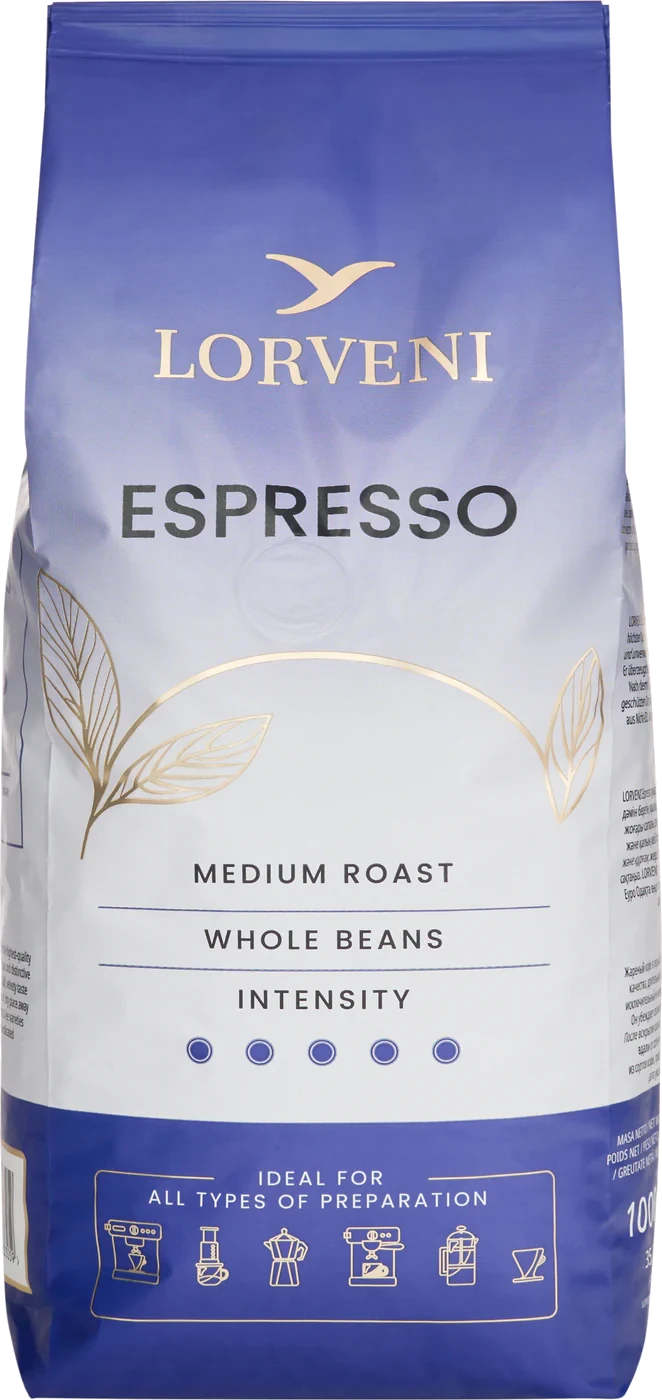 Oryginalne opakowanie kawy LORVENI Espresso